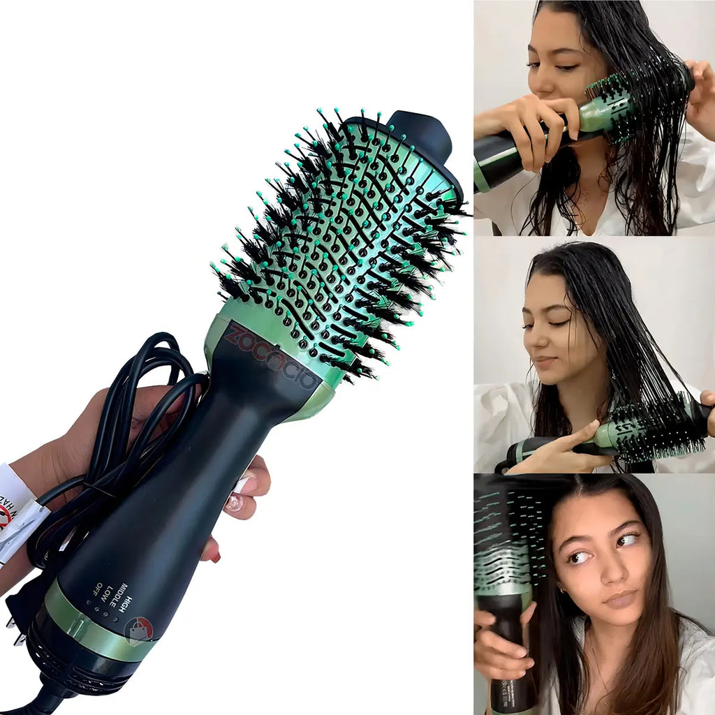 ✨ Características destacadas:

🥑 Tecnología 3D Avocado: diseñada para facilitar el secado y moldeado.
💨 Seca y moldea: úsalo para alisar, dar forma y crear volumen.
💧 Para cabello seco o húmedo: práctico para diferentes momentos de tu rutina.
🔥 Revestimiento cerámico: favorece un deslizamiento uniforme durante el peinado.
💇‍♀️ Cerdas mixtas: ayudan a desenredar y dar forma al cabello.
🌡️ Temperatura ajustable: permite adaptar el calor según tus necesidades.
🥚 Diseño ovalado: facilita el control y per