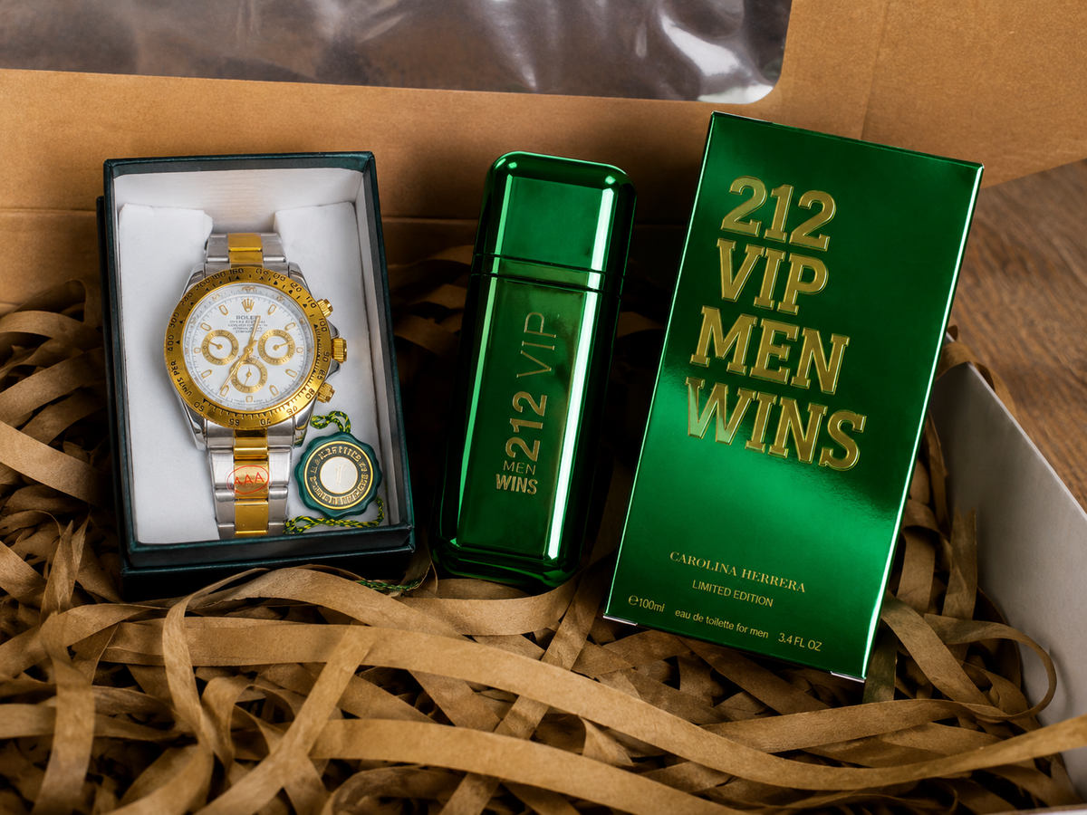 🎁⌚ Combo Exclusivo Daytona + 212 VIP Men Wins 💚