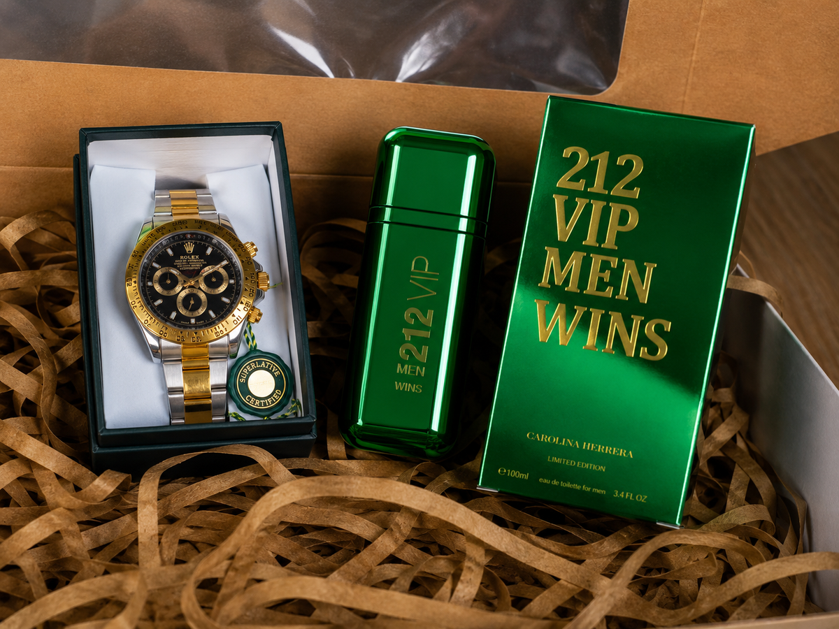 🎁⌚ Combo Exclusivo Daytona + 212 VIP Men Wins 💚