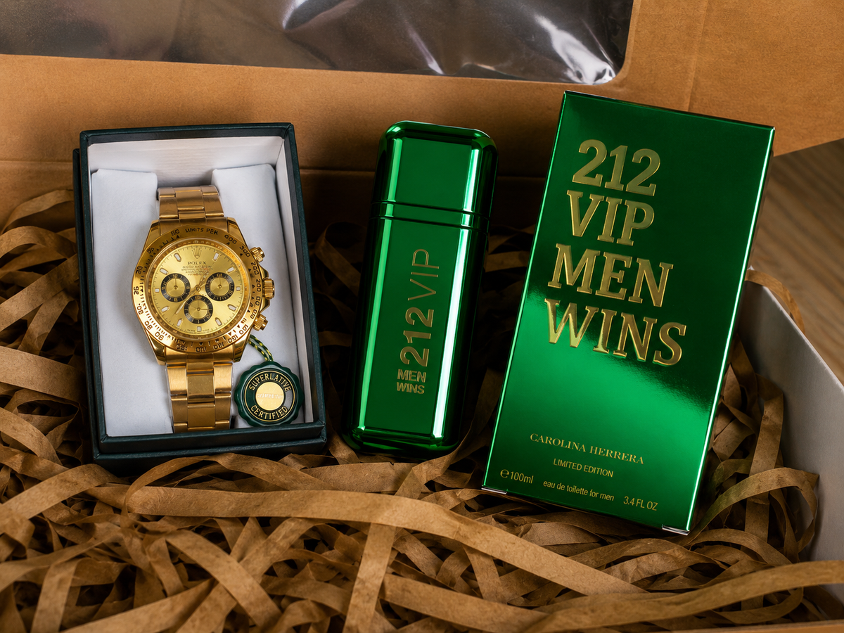 🎁⌚ Combo Exclusivo Daytona + 212 VIP Men Wins 💚