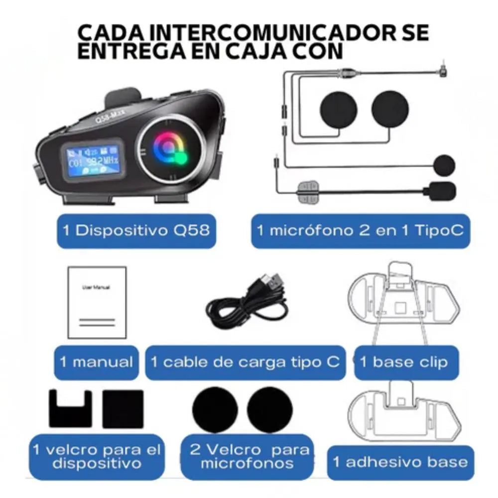 Intercomunicador Q58max X2