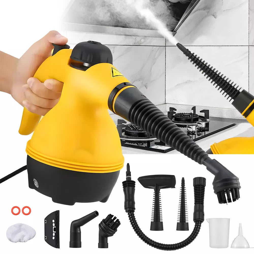 🏠 Limpia múltiples superficies

Ideal para utilizar en pisos, baños, ventanas, fregaderos, estufas, encimeras, áreas de mascotas, interiores de vehículos, parrillas y mucho más.

Puede utilizarse sobre superficies selladas como cerámica, vinilo, laminado, granito, mármol y madera dura, siempre verificando que la superficie sea apta para limpieza con vapor.