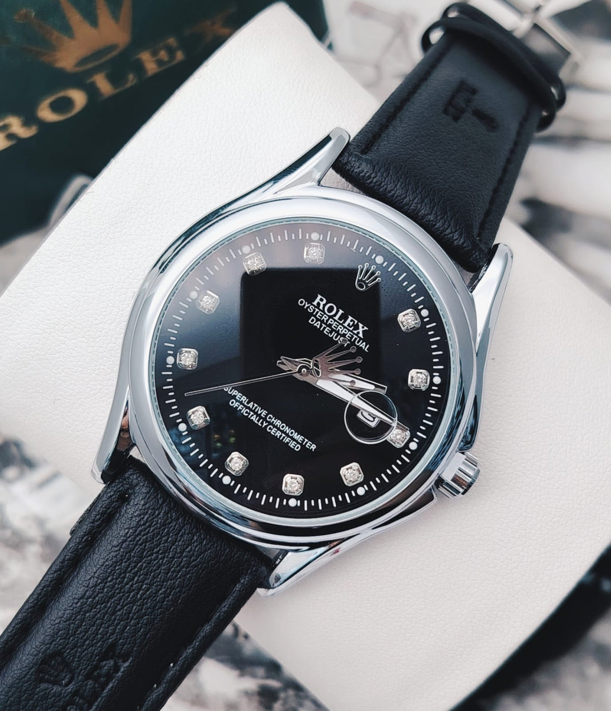 Rolex Cuero Semiautomatico