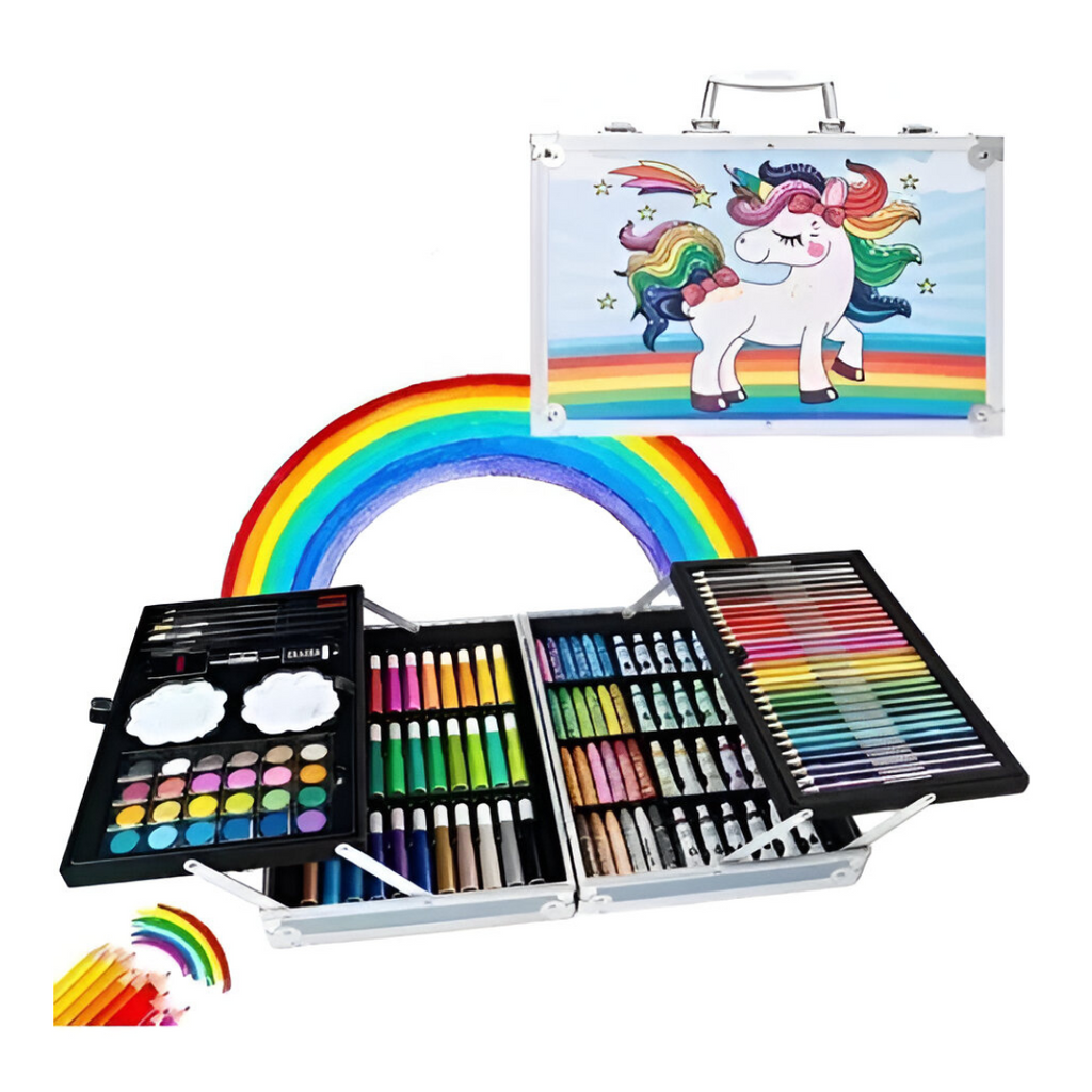 Set Arte 145 Piezas Kit Colores Dibujo