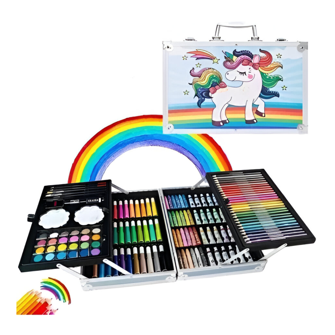 Set Arte 145 Piezas Kit Colores Dibujo