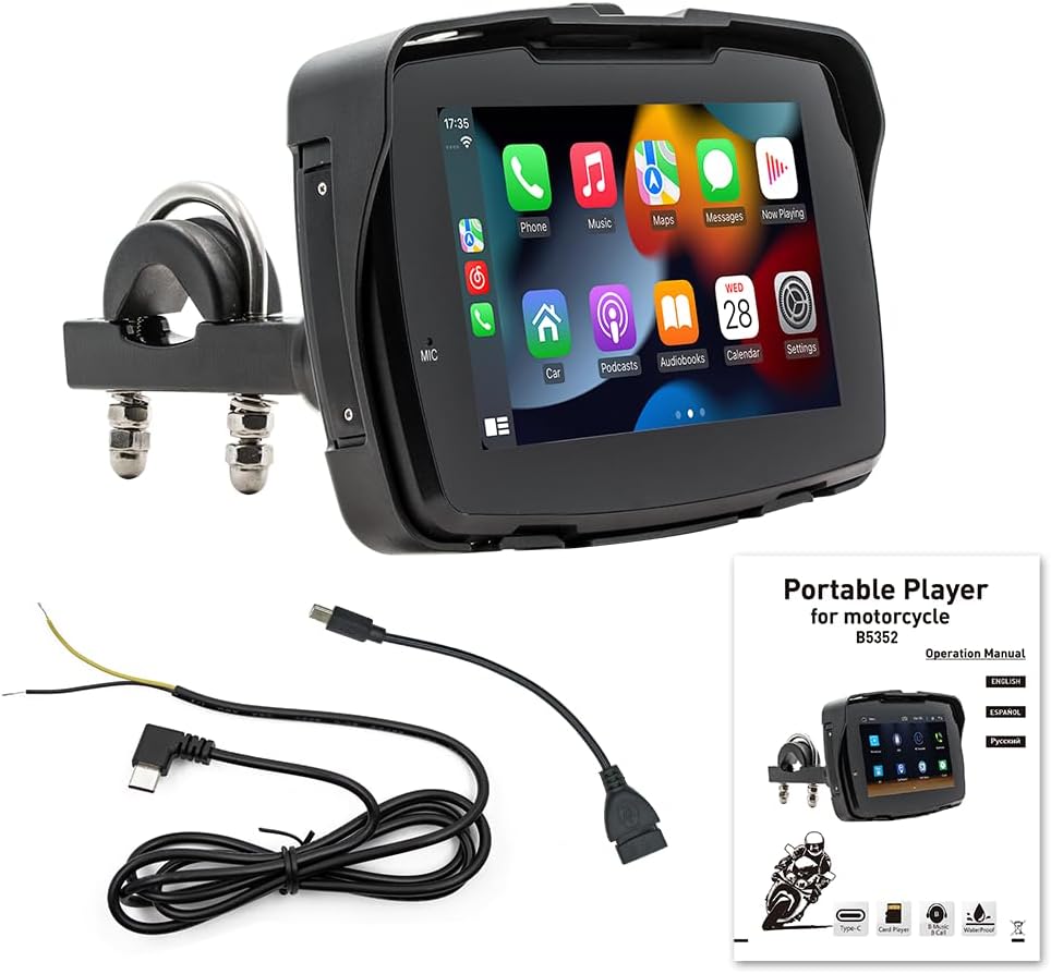 Navegador para moto pantalla tactil GPS